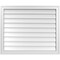 Ekena Millwork Vertical Surface Mount PVC Gable Vnt: Non-Functional, w/2"W x 1-1/2"H, Brickmould Frame, 34"W x 28"H GVPVE34X2802SN - alternate 1